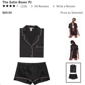 Victoria's Secret Satin Boxer PJ